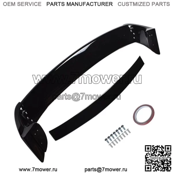 Спойлер багажника, крыло для Honda Civic Sedan Mugen Style 2006-2011, глянцевый черный ABS - Image 2