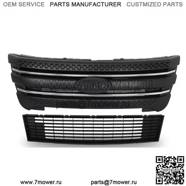 Для Ford Explorer 2011 2012 2013-2015 верхняя часть переднего бампера + нижняя решетка в сборе