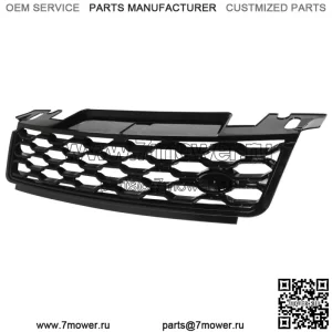 Для Range Rover Sport L494 2018-2019 гг. Верхняя решетка переднего бампера, полностью глянцевая, черная