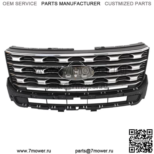 Хромированная решетка переднего бампера Ford Explorer 2016 2017 FB5Z8200AC FO1200577C - Image 3
