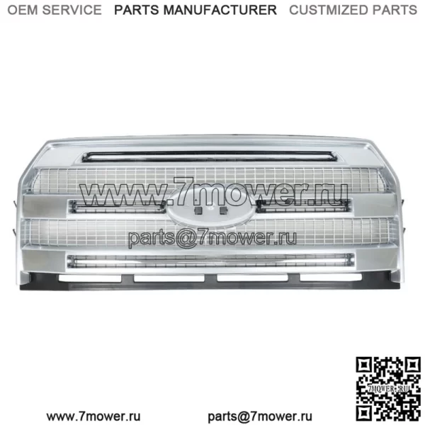 Решетка переднего бампера для Ford F-150 2015-2017 Chrome без датчиков парковки