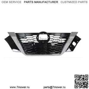 Для Nissan Sentra 62310-6LB0A 2020 2021 года, верхняя решетка переднего бампера, черная и хромированная
