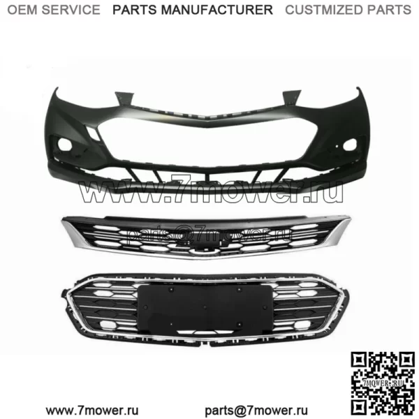 Передняя верхняя и нижняя решетка и крышка переднего бампера для Chevy Cruze 2016 2017 2018