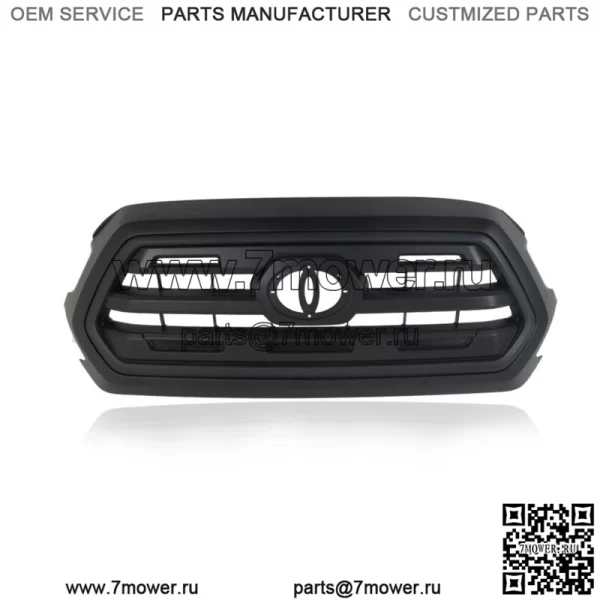 Решетка переднего верхнего бампера для Toyota Tacoma 2016-2021, матовая черная 53100-04540