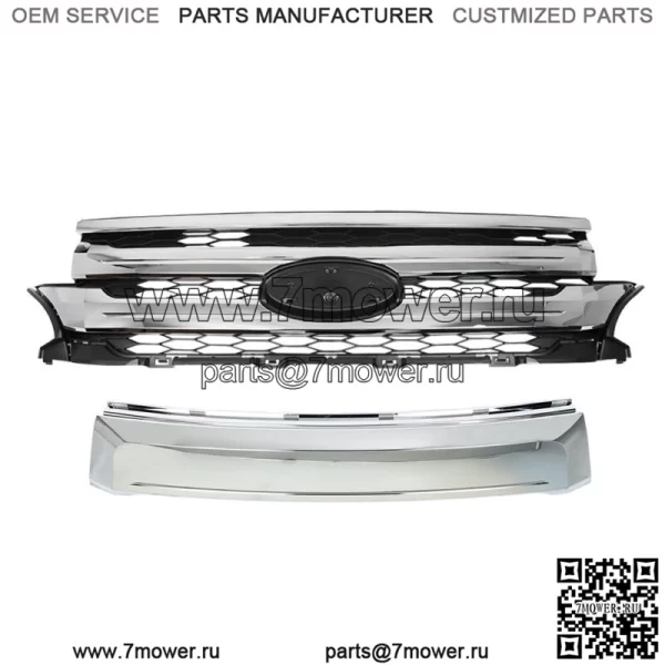 Для Ford Edge 2011-2014 гг. Крепление передней верхней решетки радиатора и молдинг хромированный черный - Image 2