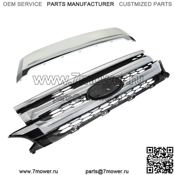 Для Ford Edge 2011-2014 гг. Крепление передней верхней решетки радиатора и молдинг хромированный черный - Image 3