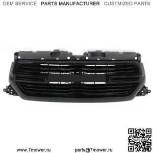 Передняя верхняя решетка в сборе для Ram 1500 2019-2022 гг., черный пластик 6BT01TRMAF