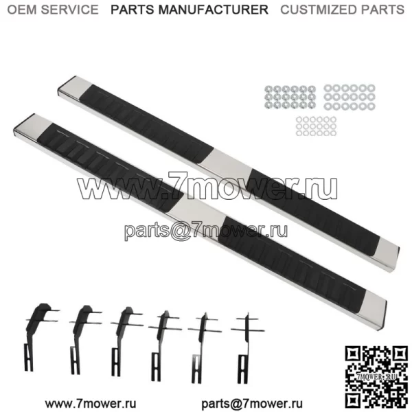 6-дюймовые подножки для Ford F150 Super Crew Cab 2015-2023 2015-2023 гг., пороги Nerf Bars S/S - Image 3