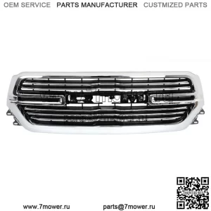 Решетка передней верхней решетки в сборе для Ram 1500 2019-2022 годов в заводском стиле Chrome