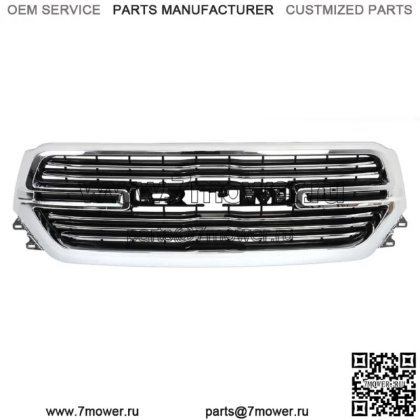 Решетка передней верхней решетки в сборе для Ram 1500 2019-2022 годов в заводском стиле Chrome