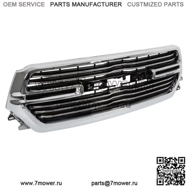 Решетка передней верхней решетки в сборе для Ram 1500 2019-2022 годов в заводском стиле Chrome - Image 3