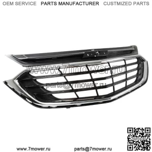 Подходит для Chevy Equinox 2018 2019 2020, передняя верхняя решетка, хромированная и черная
