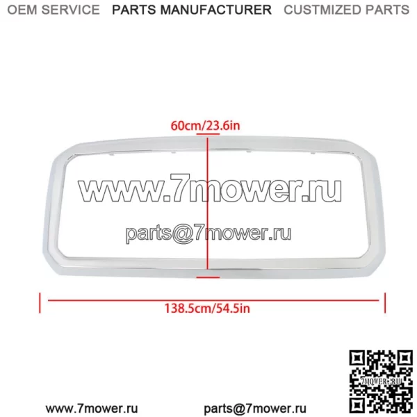 Решетка радиатора для Ford F-250 Super Duty F-350 Super Duty 2011-2016 годов, хромированный пластик - Image 3