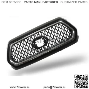 Передняя верхняя решетка радиатора матовый черный хром серый для Toyota Tacoma Chrome 2016-2021 гг.