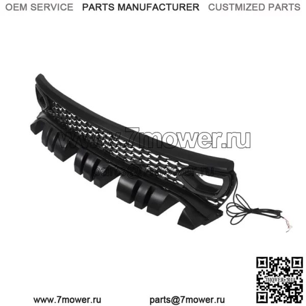 Для зарядного устройства 15-22 SRT Scat Pack Style Передняя верхняя решетка радиатора и 2 светодиодных фонаря - Image 3