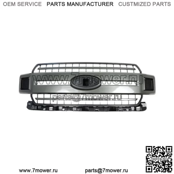 JL3Z-8200-FCPTM Передняя верхняя решетка капота, серая для Ford F-150 XLT XL 2018-2020