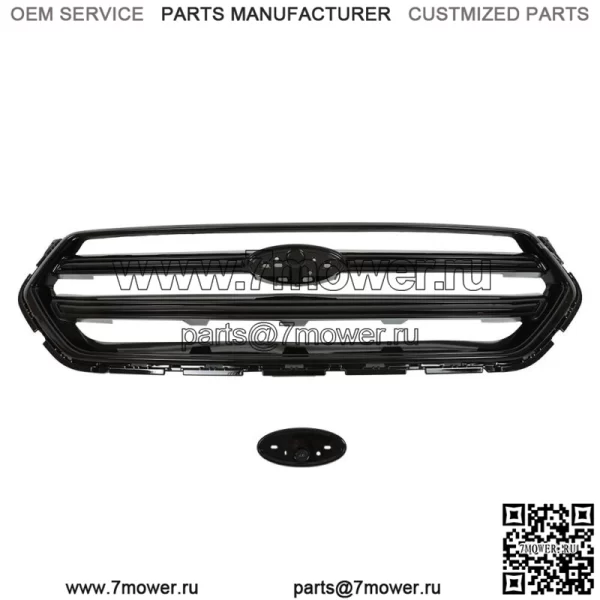 Подходит для Ford Escape 2017 2018 2019, решетка переднего верхнего бампера, глянцевый черный - Image 2