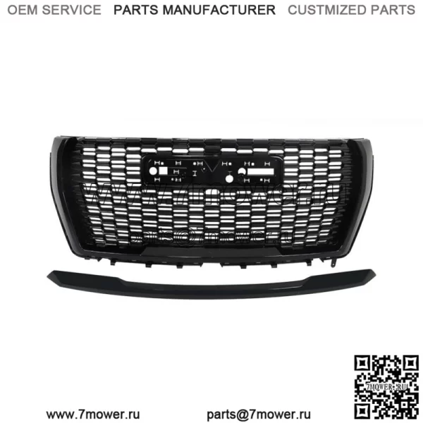Для 21-23 GMC Yukon/Yukon XL Denali передняя решетка и молдинг капота глянцевый черный гриль
