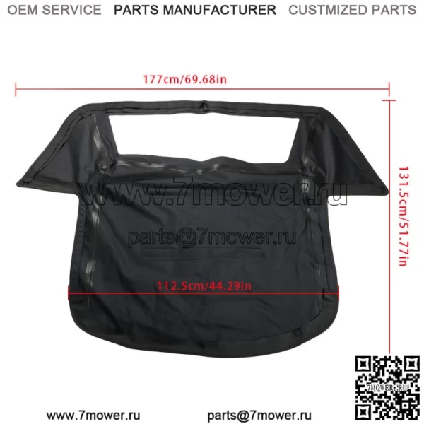 Кабриолет с мягким верхом и пластиковым окном для Chevy Corvette Black 1986-1993 гг. - Image 2
