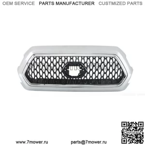 Хромированная передняя верхняя решетка в сборе, подходит для Toyota Tacoma 2016 2017 2018-2021 гг.
