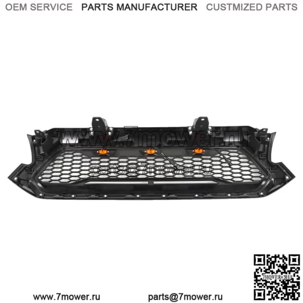 Для Toyota Tacoma 2012-2015 гг. матовая черная передняя решетка, решетка бампера со светодиодными фонарями - Image 2