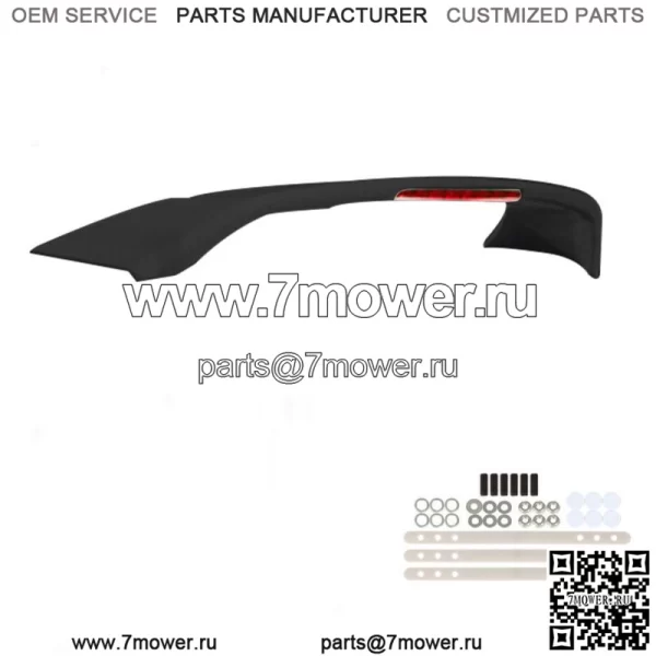 Спойлер багажника со светодиодной подсветкой, подходит для 4-дверного пластика Honda Civic 2012-2015 гг.