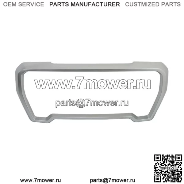 Серебристая передняя решетка радиатора, внешняя рамка для GMC Sierra 1500 2019, 2020, 2021 годов