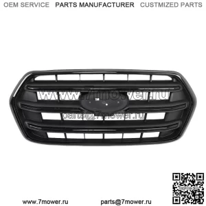 Для Ford Transit T150 T250 T350 2020-2022 гг. Глянцевый черный передняя верхняя решетка радиатора