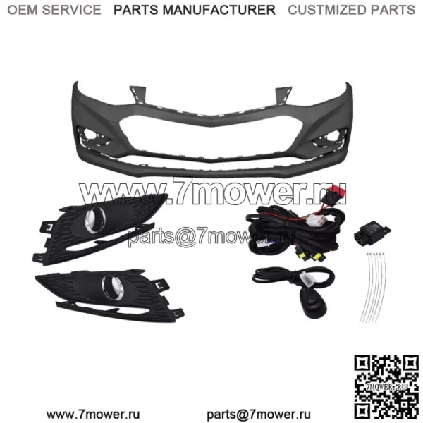 Передний бампер Cove без Park Assistr и противотуманных фар Haloge для Chevy Cruze LS 2016-18 гг. - Image 2