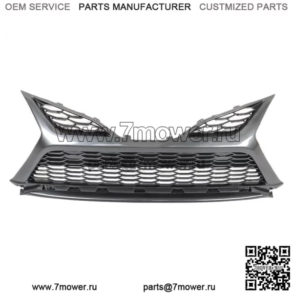 Передняя нижняя решетка радиатора для Toyota Camry SE XSE 2021-2022 гг., серая, без отверстия для радара - Image 2