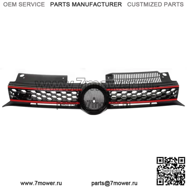 Для Volkswagen Golf MK6 2010-2012 2013 верхняя решетка капота сотовый черный пластик