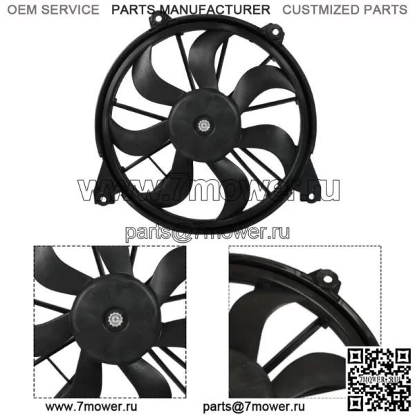 Вентилятор охлаждения радиатора в сборе на Dodge Journey Single Fan 68102116AA 2009-2020 гг.