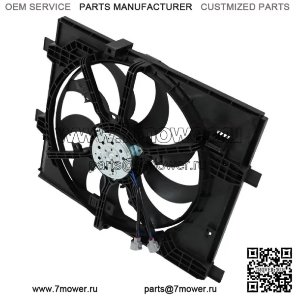 Вентилятор охлаждения двигателя в сборе 620452 на 2011 2012-2016 2017 Nissan Juke NI3115147 - Image 2