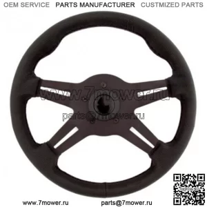 Рулевое колесо Grant с 4 спицами, 13 дюймов, Sure Grip # 8510 и адаптер Kawasaki Teryx — черное (для: более одного автомобиля)