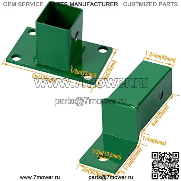 Приемник сцепного устройства для газонокосилки Zero Turn, совместимый с John Deere Gas Z Trak 400 Series Ztrac и 200, 400, 600 Series и Z224 Z225 Z245 Z445 Z425 Z465 и Z910 Z920 Z925 Z930 Z950 Z960 Z970 - Image 3