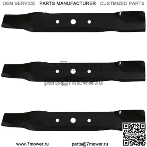 3 лезвия REPL HD XHT подходят для модели John Deere L120 L130 с вырезом 48 дюймов GX20250 GY20568