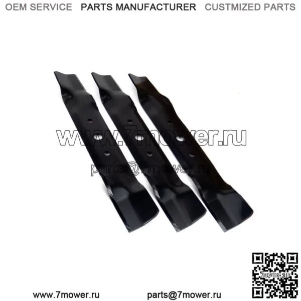 (3) Лезвия для John Deere 48 дюймов L120 L130 GX20250 GY20568