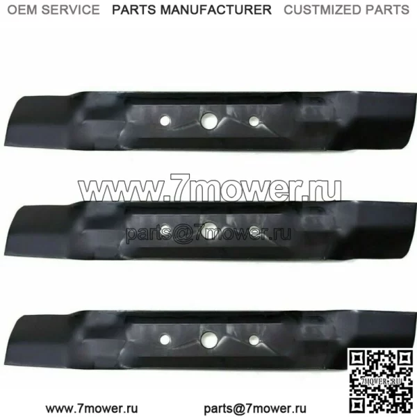 3 шт. ЛЕЗВИЯ ДЛЯ КОСИЛОК JOHN DEERE GX20250 GY20568 L120 L130 48 ДЮЙМОВ