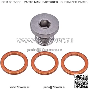 7052306 Пробка и шайбы для слива моторного масла для Polaris ACE General Ranger RZR Scrambler 570 900 1000