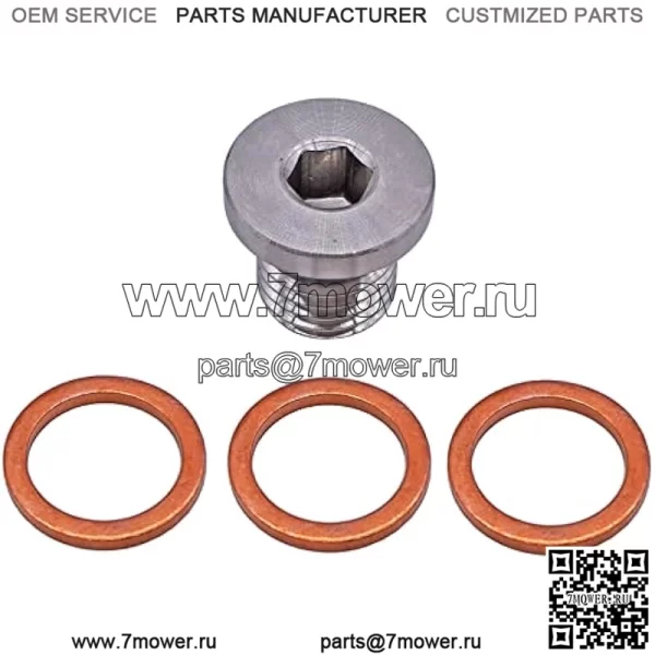 7052306 Пробка и шайбы для слива моторного масла для Polaris ACE General Ranger RZR Scrambler 570 900 1000