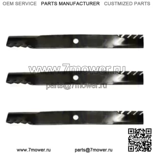 M142514 Набор из 3 лезвий косилки подходит для John Deere 1070 2210 3120 3320 3520 3720