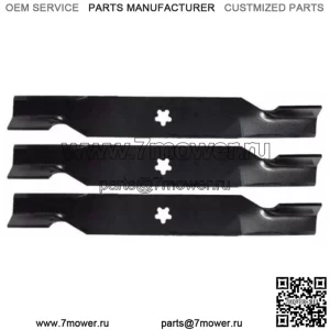 Z254i Z 254 i 54" Zero-Turn High-Lift Лезвия для газонокосилки с мешком, комплект из 3 шт.