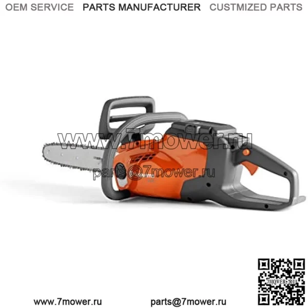 Аккумуляторные электрические бензопилы Husqvarna 120i, оранжевый/серый - Image 3