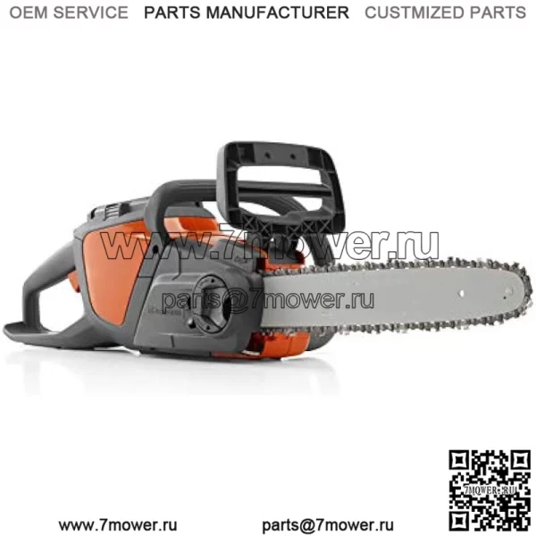 Аккумуляторные электрические бензопилы Husqvarna 120i, оранжевый/серый - Image 5