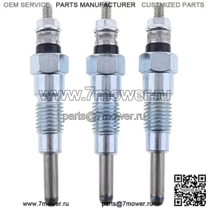 3X свечи накаливания MIU802457 M811937 для тракторов John Deere X495 X595 X740 X744 X748 X749 X750 X754 X758 1435 1023E 1025R 2025R 2030A 855D Gator 4X2 4X4 6X4 Yanmar 3TNV76 3TNM74 3TNV70 Двигатель