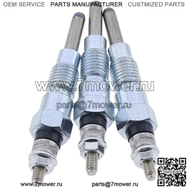 3X свечи накаливания MIU802457 M811937 для тракторов John Deere X495 X595 X740 X744 X748 X749 X750 X754 X758 1435 1023E 1025R 2025R 2030A 855D Gator 4X2 4X4 6X4 Yanmar 3TNV76 3TNM74 3TNV70 Двигатель - Image 3