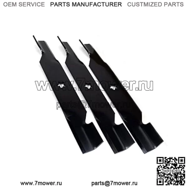 (3) 54-дюймовые ножи Hi Lift для Husqvarna заменяет 187254 187256