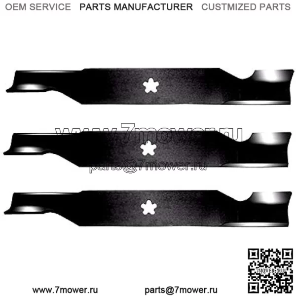 (Новинка) 3 шт. лезвия Hi-Lift совместимы с Husqvarna 594892901 MZ RZ YTH 5424 LGT 2654 54-дюймовая дека подходит для LGT2554, RZ54i, GTH24V54, Z254 + бесплатная электронная книга для вашей газонокосилки