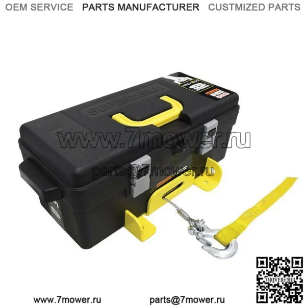 Портативная лебедка Winch2Go 12 В емкостью 4000 фунтов со стальным тросом длиной 50 футов - Image 3