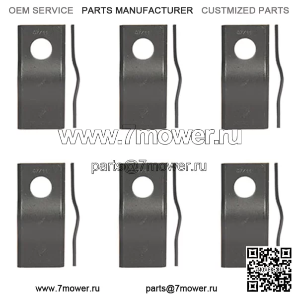 Комплект CM120 из 6 лезвий дисковой косилки подходит для Zweeger 4-1/8 x 1-13/16 дюймов.